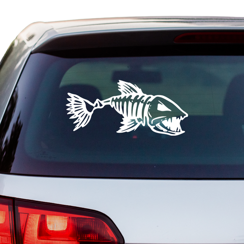 Fisch Skelett 4 Aufkleber - Beispielansicht