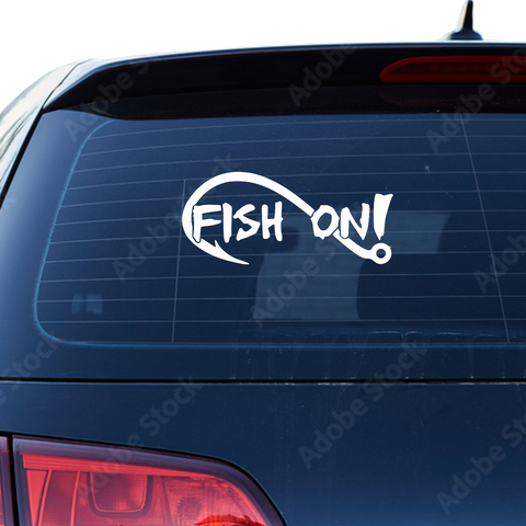 Fish on Aufkleber - Beispielansicht