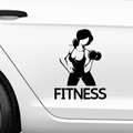 Fitness Frau Aufkleber 2 - Beispielansicht