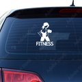Fitness Frau Aufkleber 2 - Beispielansicht