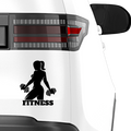 Fitness Frau Aufkleber 3 - Beispielansicht