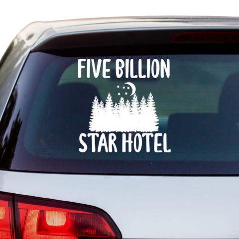 Five Billion Star Hotel Aufkleber - Beispielansicht