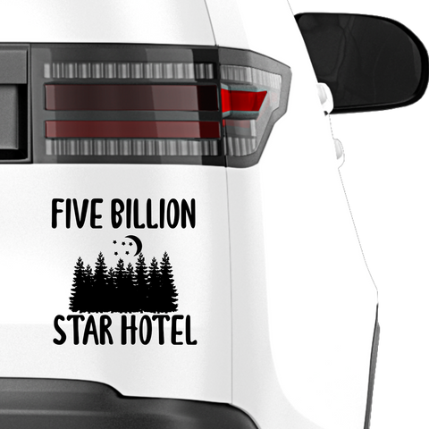 Five Billion Star Hotel Aufkleber - Beispielansicht