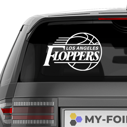 Floppers Lakers Fakelogo Aufkleber - Beispielansicht