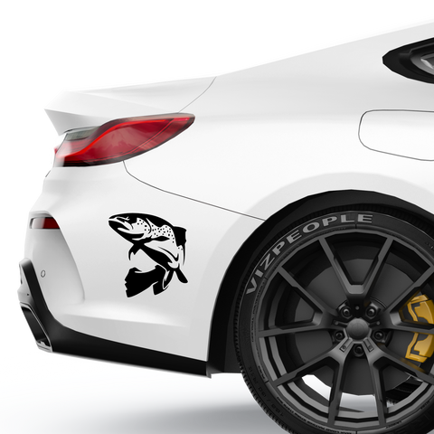 Forelle  Aufkleber - Beispielansicht