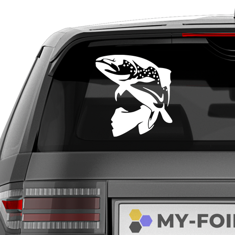 Forelle  Aufkleber - Beispielansicht
