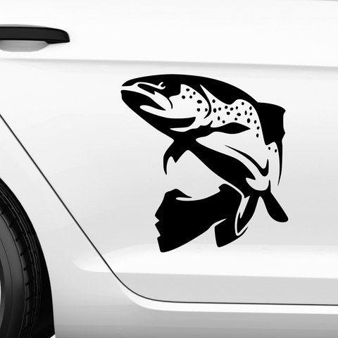 Forelle  Aufkleber - Beispielansicht