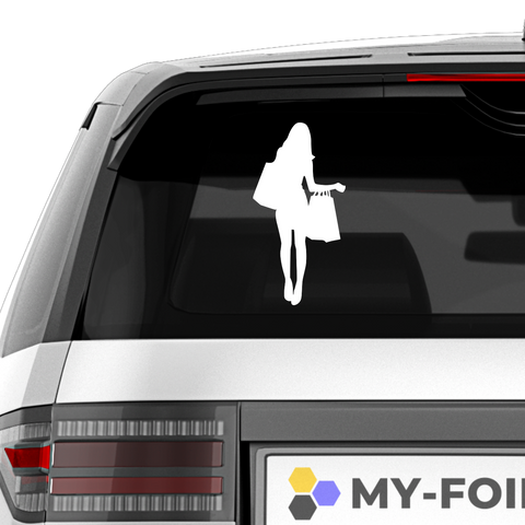 Frau mit Einkaufstaschen Nr. 1 - Beispielansicht