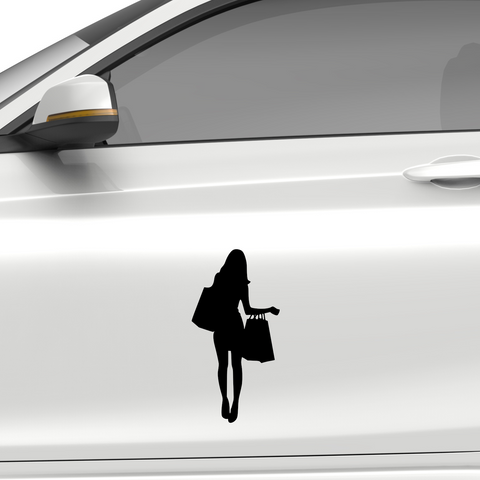 Frau mit Einkaufstaschen Nr. 1 - Beispielansicht