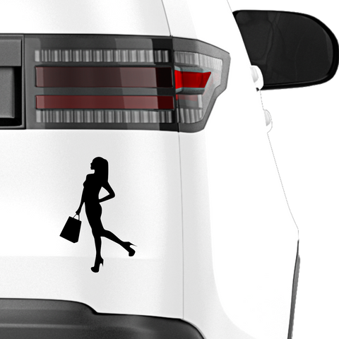 Frau mit Einkaufstaschen Nr. 2 - Beispielansicht