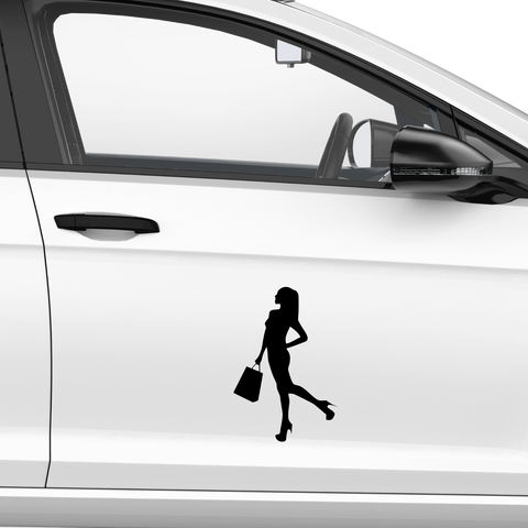 Frau mit Einkaufstaschen Nr. 2 - Beispielansicht