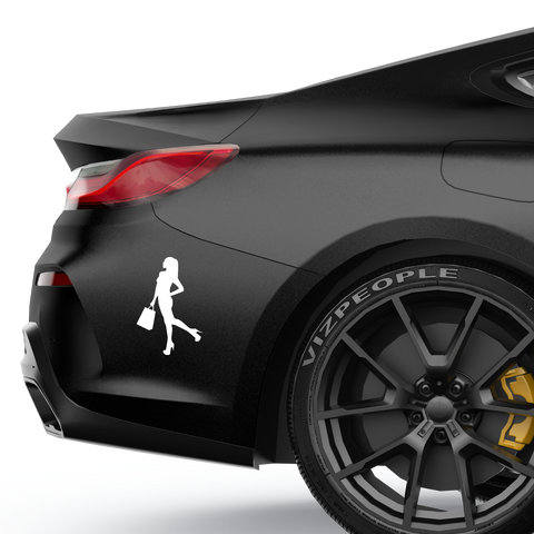 Frau mit Einkaufstaschen Nr. 2 - Beispielansicht