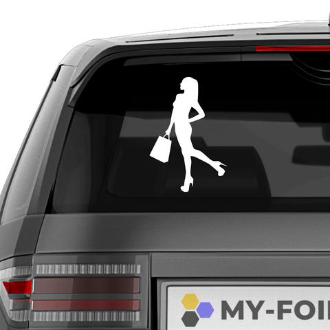 Frau mit Einkaufstaschen Nr. 2 - Beispielansicht