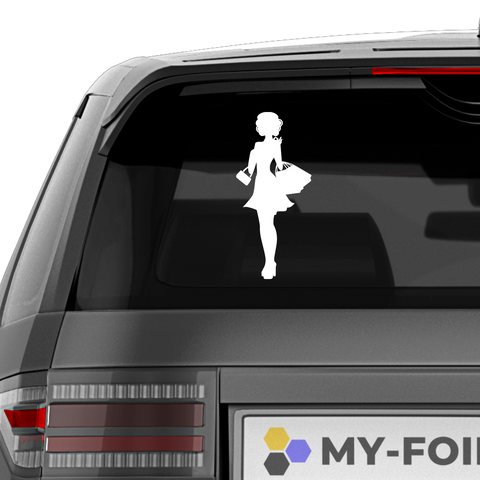 Frau mit Einkaufstaschen Nr. 3 - Beispielansicht