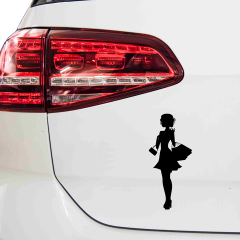 Frau mit Einkaufstaschen Nr. 3 - Beispielansicht