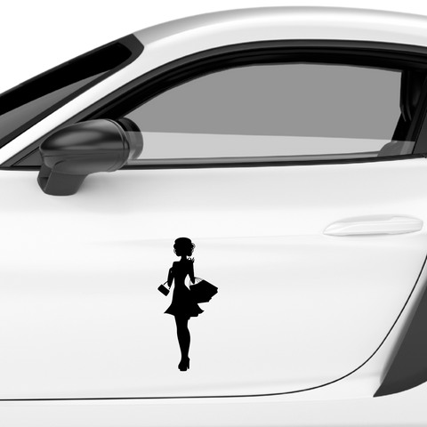 Frau mit Einkaufstaschen Nr. 3 - Beispielansicht