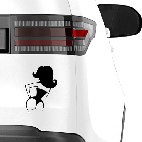 Frauenhinterteil Aufkleber Nr. 7 - Beispielansicht