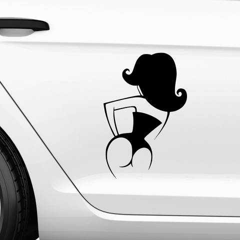 Frauenhinterteil Aufkleber Nr. 7 - Beispielansicht