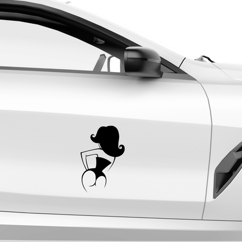 Frauenhinterteil Aufkleber Nr. 7 - Beispielansicht