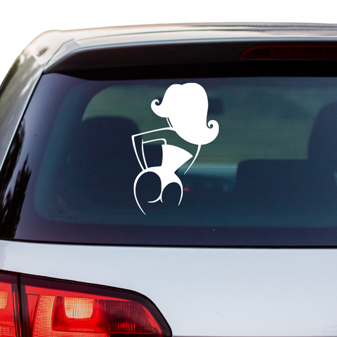 Frauenhinterteil Aufkleber Nr. 7 - Beispielansicht