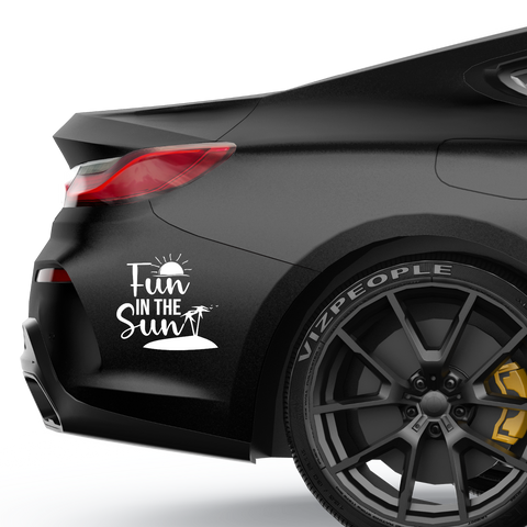 Fun in the sun Aufkleber - Beispielansicht