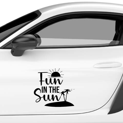 Fun in the sun Aufkleber - Beispielansicht