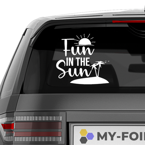 Fun in the sun Aufkleber - Beispielansicht