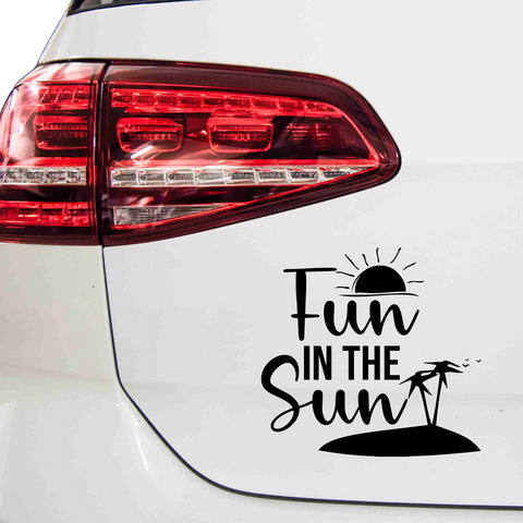 Fun in the sun Aufkleber - Beispielansicht