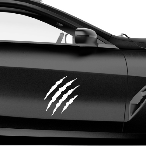 Furchen Krallen Aufkleber - Beispielansicht