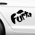 Furta Fanta Fakelogo Aufkleber - Beispielansicht