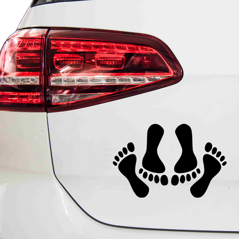 Fussabdrücke Aufkleber 1.5 - Beispielansicht