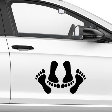 Fussabdrücke Aufkleber 1.5 - Beispielansicht