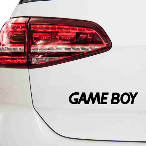 GAMEBOY Schriftzug Aufkleber - Beispielansicht