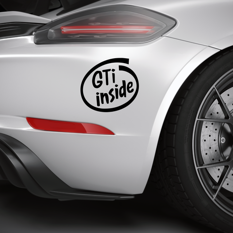 GTi Inside Aufkleber - Beispielansicht