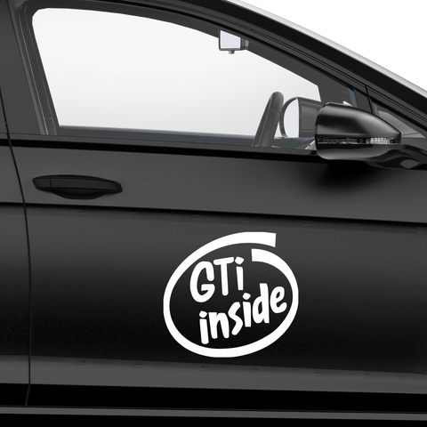 GTi Inside Aufkleber - Beispielansicht