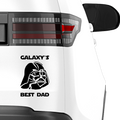 Galaxys best Dad Aufkleber - Beispielansicht