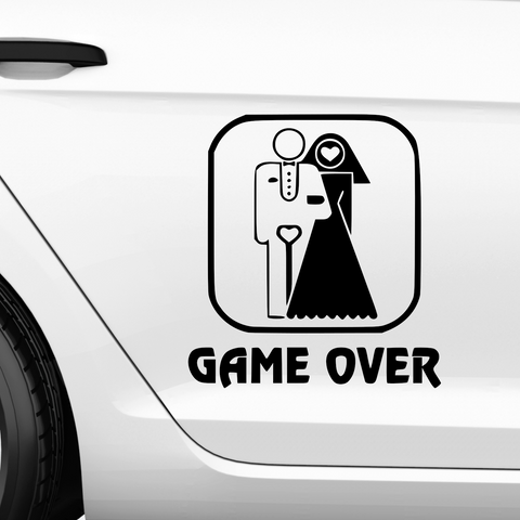 Game Over Aufkleber 12 - Beispielansicht