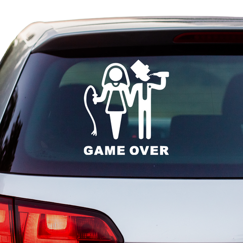 Game Over Aufkleber 1 - Beispielansicht