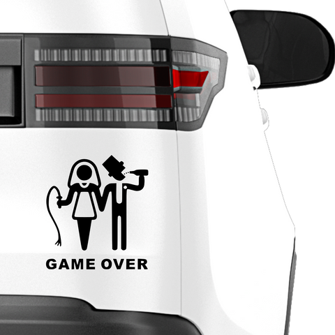 Game Over Aufkleber 1 - Beispielansicht