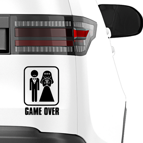 Game Over Aufkleber 3 - Beispielansicht