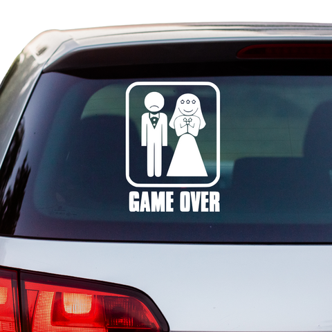 Game Over Aufkleber 3 - Beispielansicht