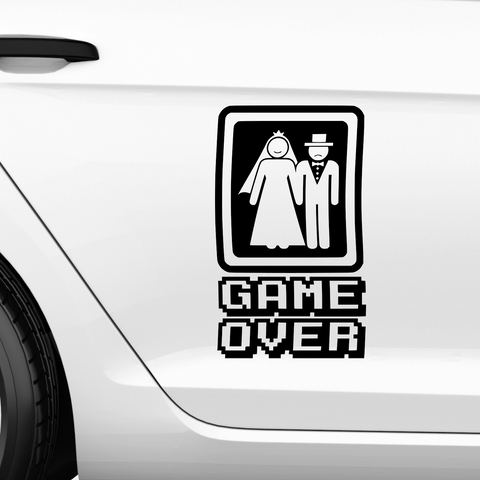 Game Over Aufkleber 4 - Beispielansicht