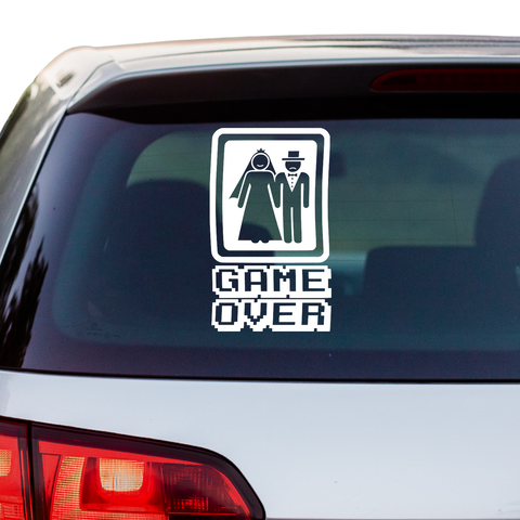 Game Over Aufkleber 4 - Beispielansicht