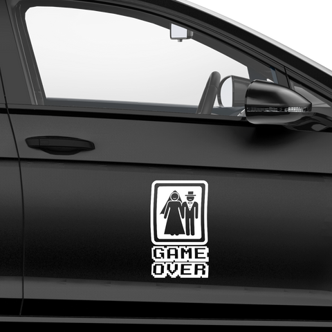 Game Over Aufkleber 4 - Beispielansicht