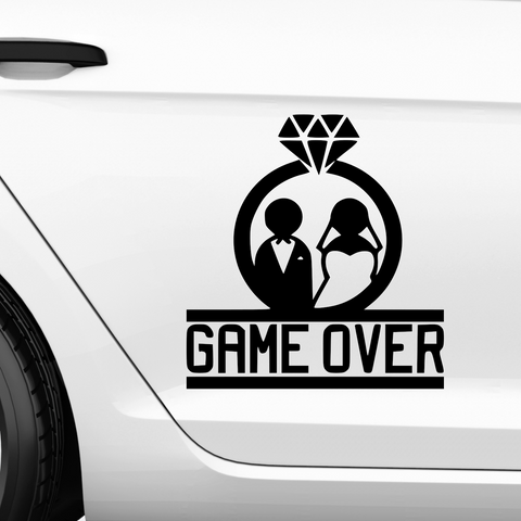 Game Over Aufkleber 5 - Beispielansicht