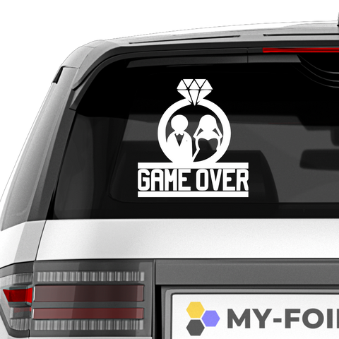 Game Over Aufkleber 5 - Beispielansicht