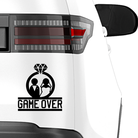Game Over Aufkleber 5 - Beispielansicht