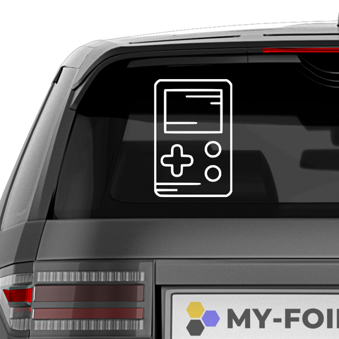 Gameboy Aufkleber Minimal - Beispielansicht