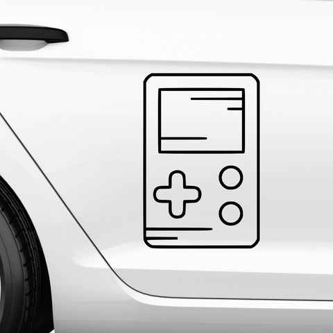 Gameboy Aufkleber Minimal - Beispielansicht