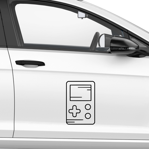 Gameboy Aufkleber Minimal - Beispielansicht